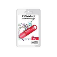 Флешка USB 4 Гб Exployd 570, USB2.0, пластик, красный