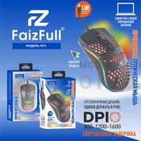 Мышь проводная FaizFull M74  RGB Подсветка (Кабель 1.5М)