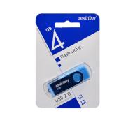 Флешка USB 4Gb SmartBuy Twist, металл, синий