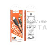 Кабель Type-C to Type-C HOCO X88 Gratified, 1m, 3,0А, 60W, QC3.0, PD3.0,  черный